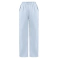 thumbnail image 4 of Boyscolos Womens Scrub Pants Scrubs for Women Solid Casual Soft Medical Uniform Trousers Cargo Nursing Bottoms with Pockets, 4 of 4