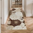 thumbnail image 4 of Washable 2x6 ft Runner Rug, Non-Slip Soft Low Profile Kitchen Runner Rug, Modern Abstract Geometric Floral Rug for Kitchen, Hallway, Laundry Room & Bedroom, Brown, 4 of 6