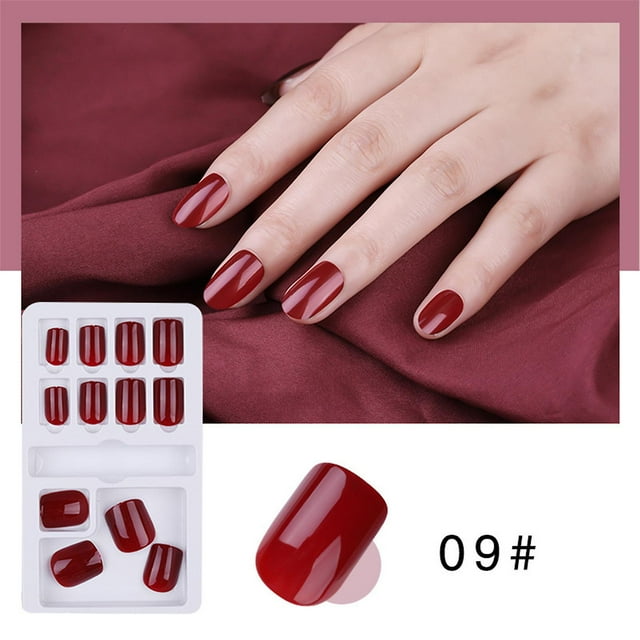 Kit de manicura extraíble. Las uñas postizas se pueden usar usando parches de uñas de un solo color de 1 ml.
