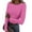 Hot Pink, variant on TODOZO Women's Casual Basic Going Out Tops Slim Fit Short Sleeve Crew Neck Tight T Shirts Summer Tops for Women 2025 Women Blouses Beige L