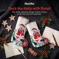 thumbnail image 3 of Unique Bargains Whimsical Cartoon Stockings Luxury Tiered Display Accents Snowman 12", 3 of 5