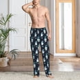 thumbnail image 2 of Hirioo Christmas Gnome blue for Women's PJ Pajama Pants Sleep Pants Women's Home Trousers with Pockets,S-3XL-Small, 2 of 6