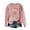 Pink, variant on Sweater for Women Santa Hat Red Glass Print Christmas Long Sleeve Crew Neck Knitted Festival Cozy Sweaters
