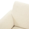 thumbnail image 5 of Noble House Modern Beige Fabric Loveseat with Cushioned Seats, 5 of 8