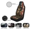thumbnail image 5 of Jeiento Deer Car Front Seat Covers Waterproof Car Seat Cover for Front Seat Set of 2 American Flag Bucket Seat Covers Auto Accessories Fit Most Cars SUV Truck Van Sedan 4Th of July Decor, 5 of 6