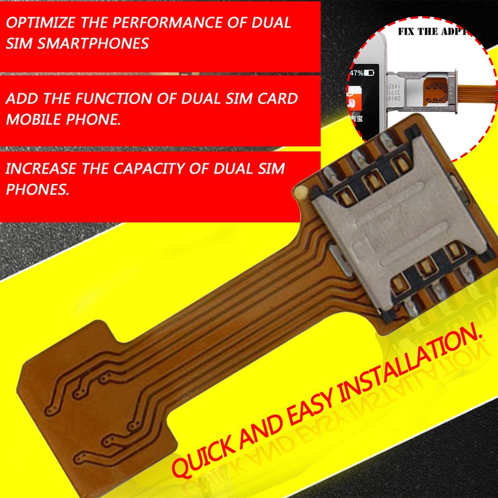 BianchiPatricia Universal Hybrid SIM Card Slot Dual SIM Card Adapter Extender Nano to Nano 