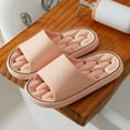 thumbnail image 2 of ibiyuan Comfy Slippers for Women Slides Comfortable Summer Shoes for Women 2026 Non Open Toe Womens Sandals Wide Width Rubber Sole, 2 of 5