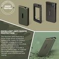 thumbnail image 5 of Transcend 2TB USB 3.1 Storejet 25M3 Portable Hard Drive (Military Green) + Case, 5 of 8