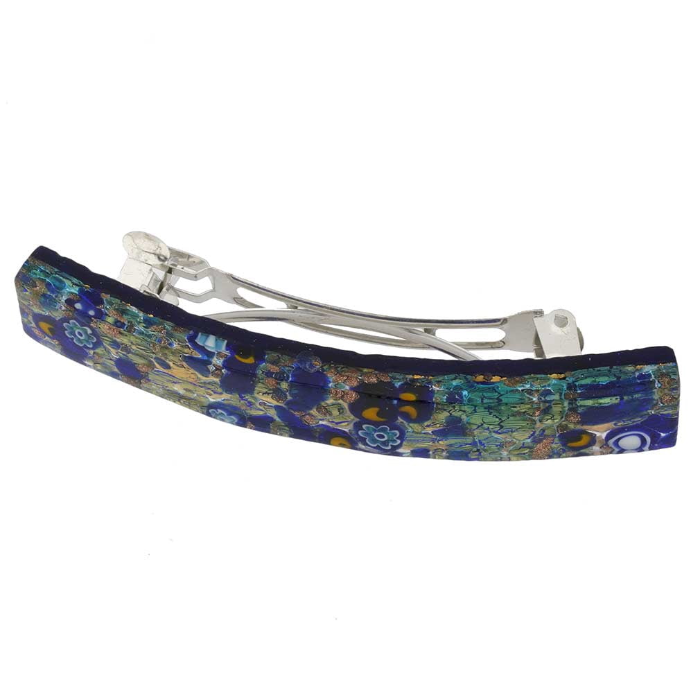 GlassOfVenice Murano Glass Venetian Reflections Hair Clip - Large