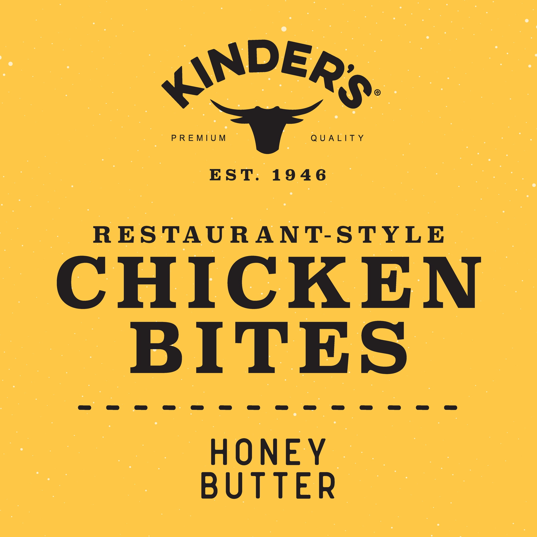 Kinder's Restaurant-Style Breaded Honey Butter Boneless Chicken Bites, 18 oz (Frozen)
