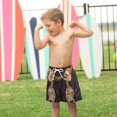 thumbnail image 4 of FORMRS Boys Swim Trunks Quick Dry Mesh Liner Boardshorts Sizes XS-XL, Skeleton Stripes, 4 of 7