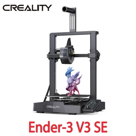 CREALITY Ender-3 V3 SE 3D Printer Sprite Direct Extrusion 250mm/S Faster Printing IU Display Auto Leveling Dual Z-axis 3D Printe,Black