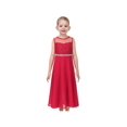 thumbnail image 2 of Girls Dress Red Chiffon Wedding Bridesmaid Dance Maxi Gown Pageant Party 10 Years, 2 of 7