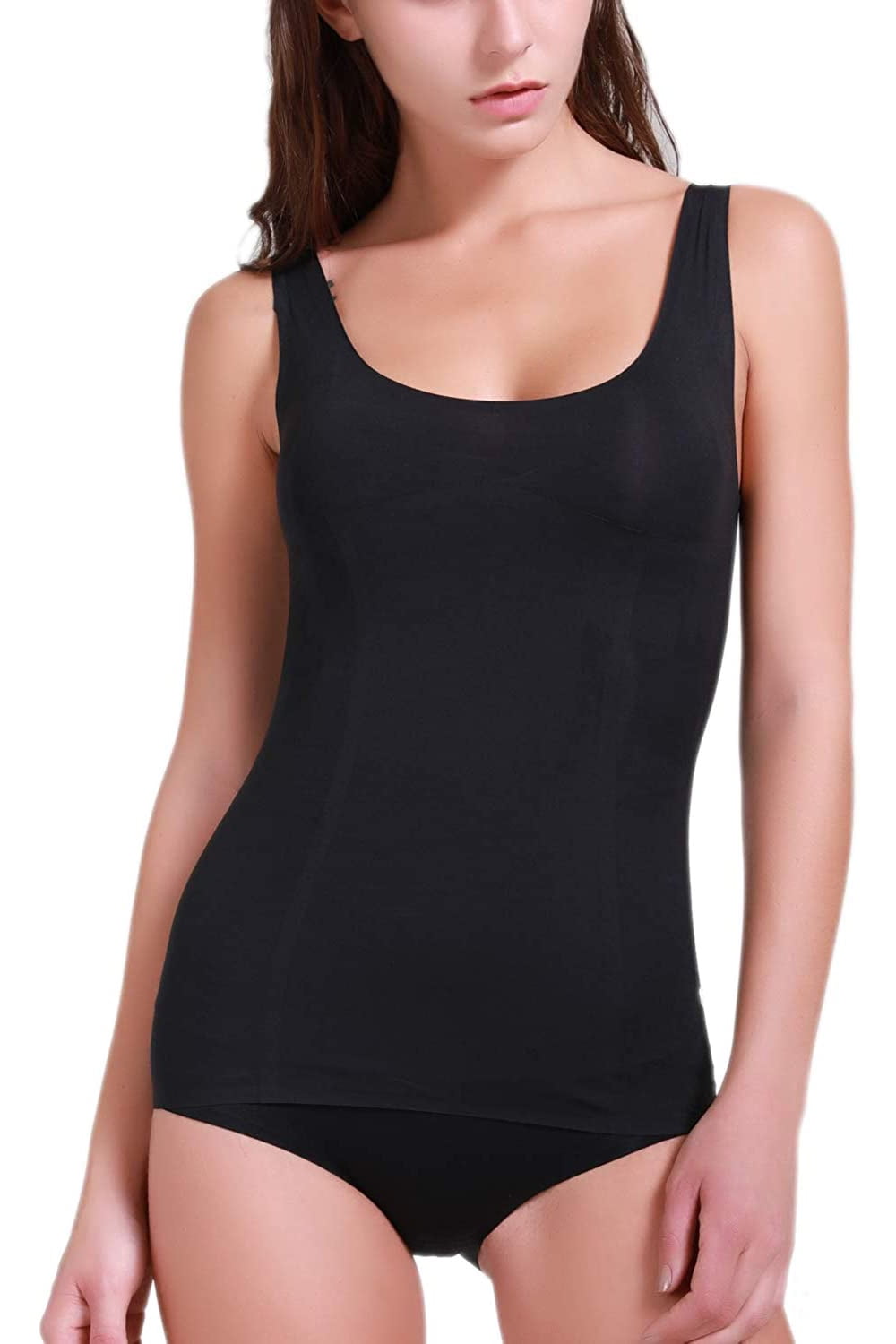 VASLANDA Women Premium Cami Tank Top Slimming Compression Shapewear Camisole Underwear Tummy