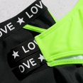 thumbnail image 4 of Coerni Kids Girls Swimsuit 3pc Sports Bikini Letter Tank Top Bathing Suit Set with Shorts Briefs Girls Daily Sport Wear, 4 of 6