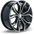thumbnail image 3 of RTX Black Widow 16x7 5x114.3 ET40 CB73.1 Black Machined Wheel, 3 of 3