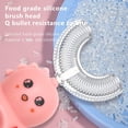 thumbnail image 2 of Kids U-shaped Toothbrush,silicone Manual Training Tooth Brush,360 Surround All-round Cleaning, 2 of 4