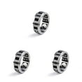 thumbnail image 2 of Qarigey Anillo giratorio Anillos de banda de moda giratorios Joyería de mano ancha Encanto Hombres Pareja Accesorios hechos a mano Adornos Type1 NO1, 2 of 6