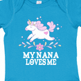 thumbnail image 4 of Inktastic My Nana Loves Me Unicorn Girls Baby Bodysuit, 4 of 5