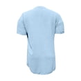 thumbnail image 7 of jtjvou Women's Casual Button Up Collared V Neck Dress Short Sleeve Solid Color Tunic Mini Dresses with Pockets Light Blue S, 7 of 7