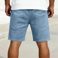 thumbnail image 5 of hoksml Men's Drawstring Textured Sweat Shorts, Diagonal Seam Relaxed Fit Casual Walking Shorts for Sport Daily Wear, 5 of 6