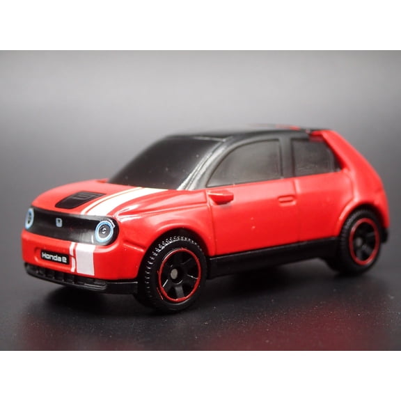 Open Box 2020-2024 HONDA E ELECTRIC CAR EV RED 1:64 SCALE COLLECTIBLE DIORAMA DIECAST CAR