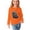 Orange-06, variant on Ugoldhm Girls Boys Casual Tops Crewneck Cute Cat Print Tunic Tees Fall Trendy Long Sleeve Shirts