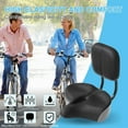 Slsy Oversized Universal Bike Seat with Backrest, 13" x 11.8" Bicycle