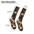 thumbnail image 4 of Fotbe Medieval Knight Dog print Women's Men's Novelty Crew Socks Cotton Socks Knee High Socks for Walking,Running,Nurses,Pregnancy, 4 of 8