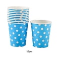 thumbnail image 2 of Billuyoard 10 Uds taza fiesta bebé cena decoración del hogar mantel tazas cumpleaños comida Cupcake hornear banquete recipiente ceremonia Cocina y Comedor Azul, 2 of 6