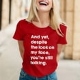 thumbnail image 2 of Womens Sarcastic T Shirts With Funny Sayings Novelty Graphic Tees For Women, 2 of 2