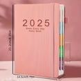 thumbnail image 3 of 2025 Daily Planner Notebook - 365-Day Schedule with Goal Tracker, Self-Discipline Punch Book for Teens, Red & Green Vertical Calendar Design, Motivational "Smile Every Day" Cover, Productivity Trackin, 3 of 10
