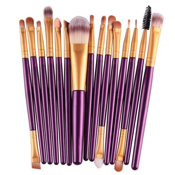 15 Pcs/Pack Makeup Brush Set - Cosmetic Foundation Eyeshadow Eyeliner Lip Make Up Eye Brushes Pincel Maquiagem Set