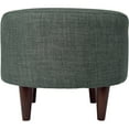 thumbnail image 3 of MJL Furniture Designs Sophia Bennett Round Upholstered Ottoman Charcoal, 3 of 5