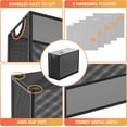 thumbnail image 4 of Hanging File Organizer Letter-Size File Holder Filing Box Includes 5 Hanging Folders - Metal Mesh Magazine Letter Storage Cabinets File Cart for Office Home School, No Assembly Required, 4 of 4