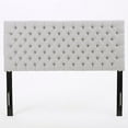 thumbnail image 2 of Christopher Knight Home Jezebel Fabric Headboard, Queen / Full, Light Grey, 2 of 5