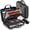 Black-15.5" x 11.5" x 3", EVA, variant on Fireproof Accordion File Organizer With Lock Water Resistant Expanding Folder Shoulder Strap Important Document 13 Colorful Pockets For Letter A4 Files Black