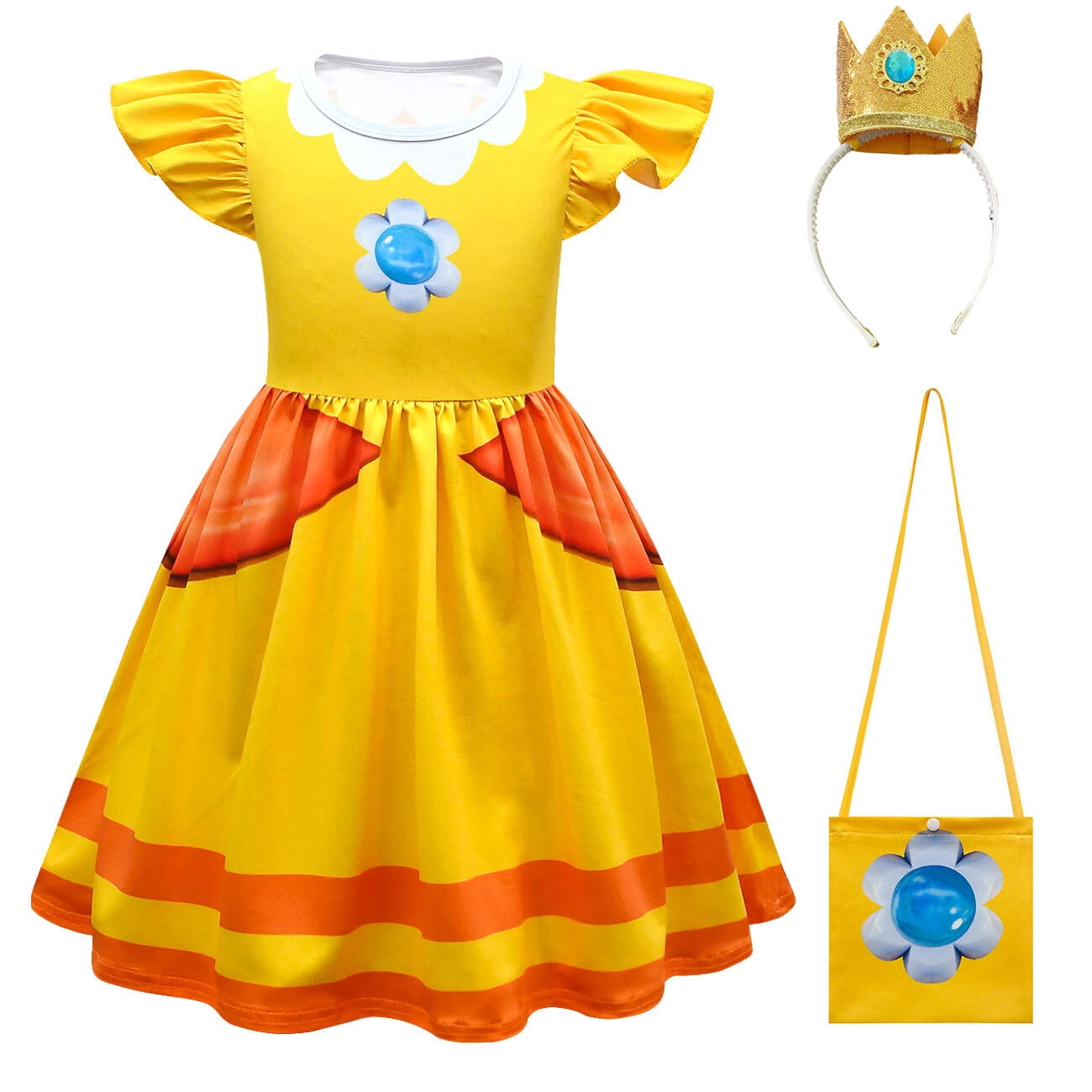 Princess Daisy Costume For Kids