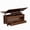 Walnut Side close, variant on Huisuilinss Lift Top Coffee Table With Hidden Storage,Farmhouse Coffee Table,Convertible Center Table,Wood Dining Table With Open Storage Shelf,2 Drawers For Living Room Home Office