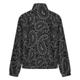 thumbnail image 6 of Jackets for Women Winter Coat Jackets Flannel Stand Collar Jacket(Pretty Bohemian Art Paisley,Size:S-4XL), 6 of 7