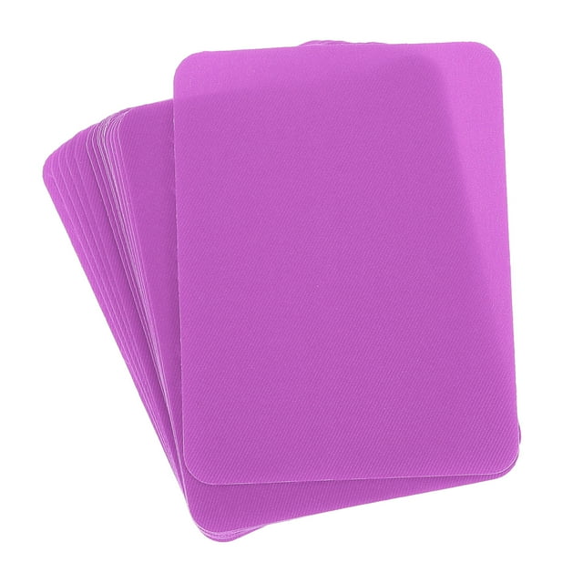 Parches de planchar Uxcell para reparación de tela 4.9"x3.7" para ropa y pantalones, paquete de 18, color lila