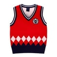 thumbnail image 1 of Boys Sweater Vest Casual V Neck Sleeveless Pullover Knit School Waistcoat Uniform Casual Outfits 1-8Y, 1 of 4