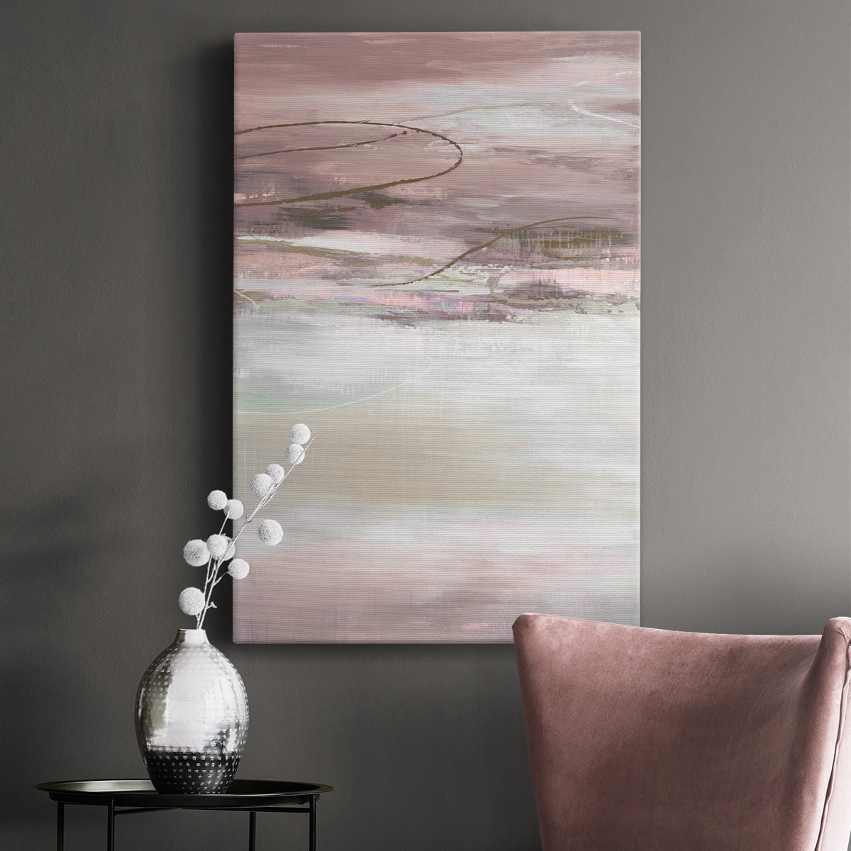 Geo Cache in Pale Premium Gallery Wrapped Canvas - Ready to Hang
