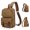 Brown, variant on Canvas Cross Body Messenger Bag for Men Women Shoulder Small Sling Bag Backpack for Travel Hiking,Brown