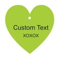 thumbnail image 1 of 100 PCS Custom Made Any Text Hang Tags Heart Shape Personalized Wedding Favor Gift Tags, 1 of 1