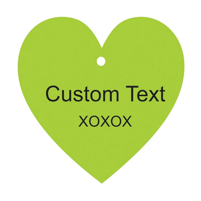 100 PCS Personnalisé Fait n'Importe Quel Texte Accrocher Tags Coeur Forme Personnalisé Mariage Faveur Cadeau Tags