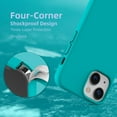 thumbnail image 6 of Compatible with iPhone 13 Mini Case, Liquid Silicone Gel Rubber Cover with Microfiber Lining, Full Body Drop Protection Phone Case for iPhone 13 5.4 Inch(2021), Teal, 6 of 12