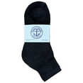 thumbnail image 3 of Yacht & Smith Wholeasle Kids Mid Ankle Socks, Cotton Bulk Sport Ankle Socks - 4-6 - Black - 48 Packs, 3 of 6