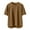 Brown, variant on Xunlbb Summer Solid Color T-Shirts Men's Lightweight Short Sleeve Crew Neck Smooth Tops Quick-Dry Lightweight Breathable Activewear Gym Training Beach Sports Plus Size