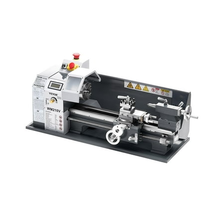VEVOR Metal Lathe, 8 x 16 in, 550W Benchtop Lathe Machine,0-2500 RPM Variable Speed, with 0.0003 in Spindle Accuracy Metal Gear, for Processing Precision Parts Imperial/Metric Thread Soft Metals Wood